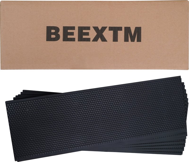 BEEXTM Beehive Waxed Coated Foundation Sheet Beehive Foundation Sheets Plastic Bee Foundation for Bee Frames Waxed Foundation Sheet Medium Bee Foundation 10 Sheets