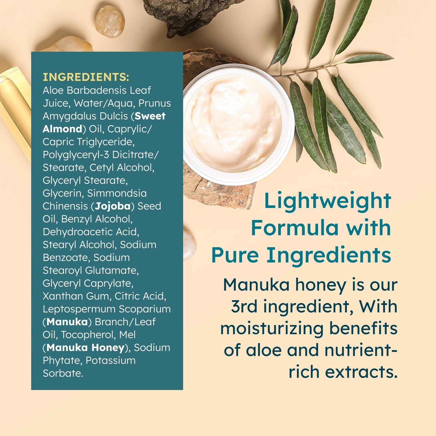 MELORA Manuka Honey Body Lotion (7oz), Moisturizing Lotion with Soothing Manuka Honey & Oil for Dry, Very Dry, Sensitive, or Aging Skin – Cream Moisturizer for Women & Men