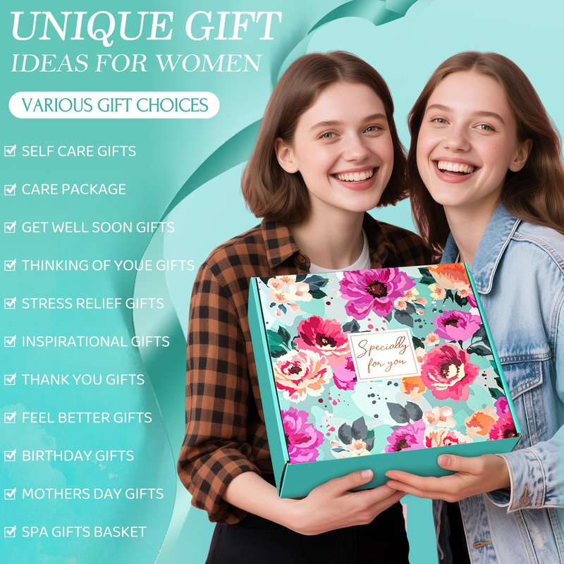 Mothers Day Gifts for Mom, Luxury Spa Gift Basket for Women, Relaxing Self Care Gift Box for Best Friend Mom Wife Grandma, Unique Birthday Gifts for Women