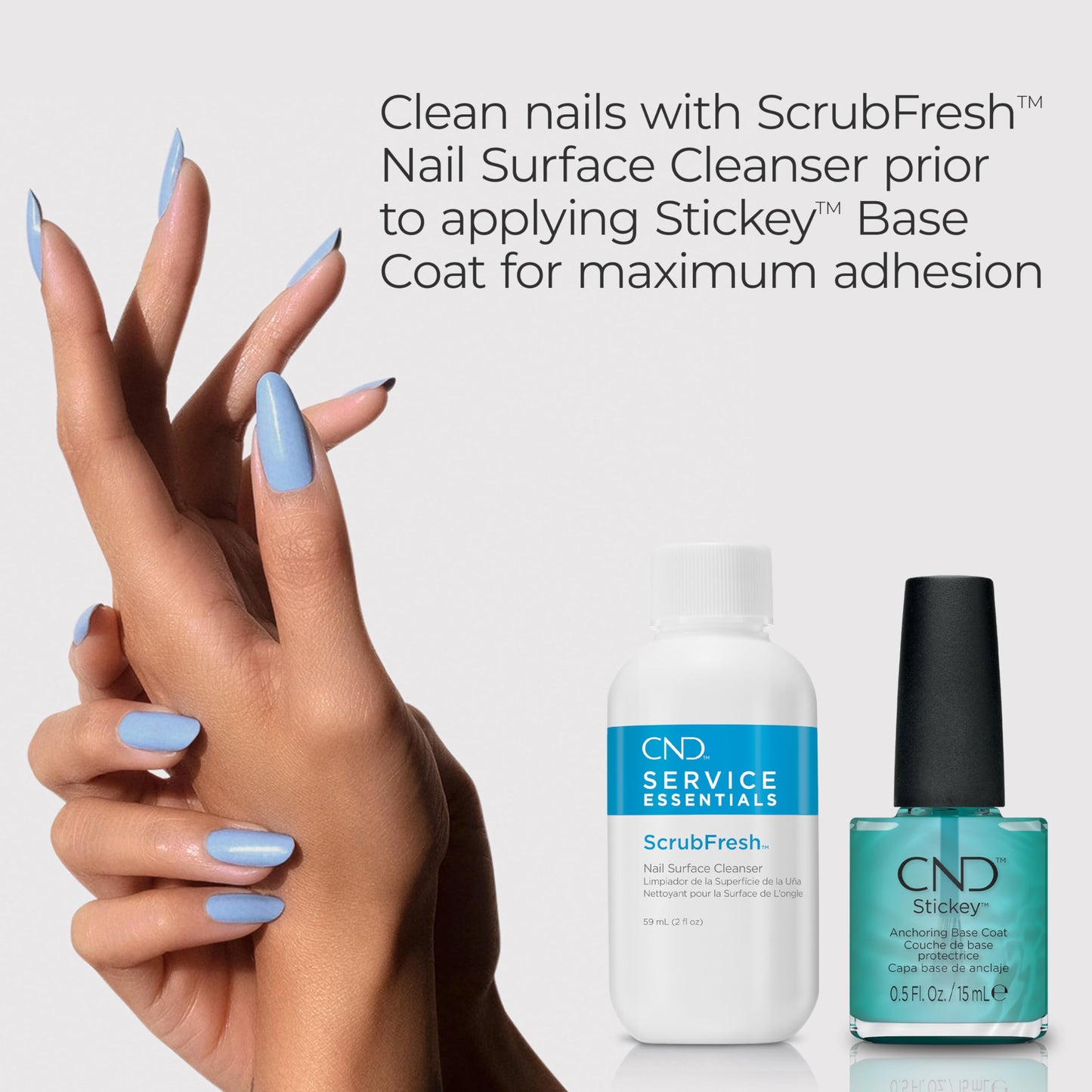 CND SCRUBFRESH Nail Surface Cleaner (Packaging May Vary), 2 fl oz