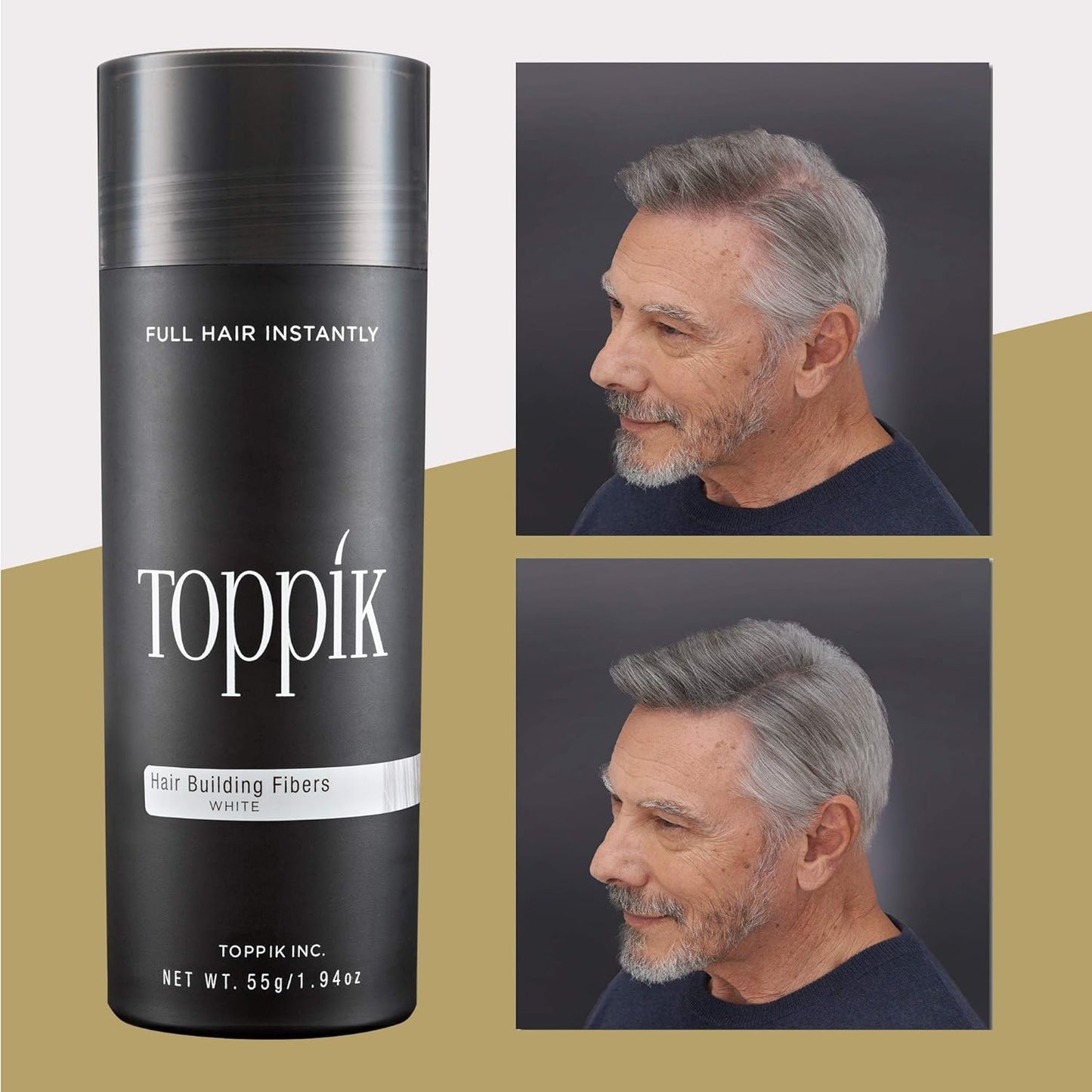 Toppik Hair Building Fibers - Instantly Thicker & Fuller Hair for Fine or Thinning Hair | 9 Shades Available, 4 Sizes