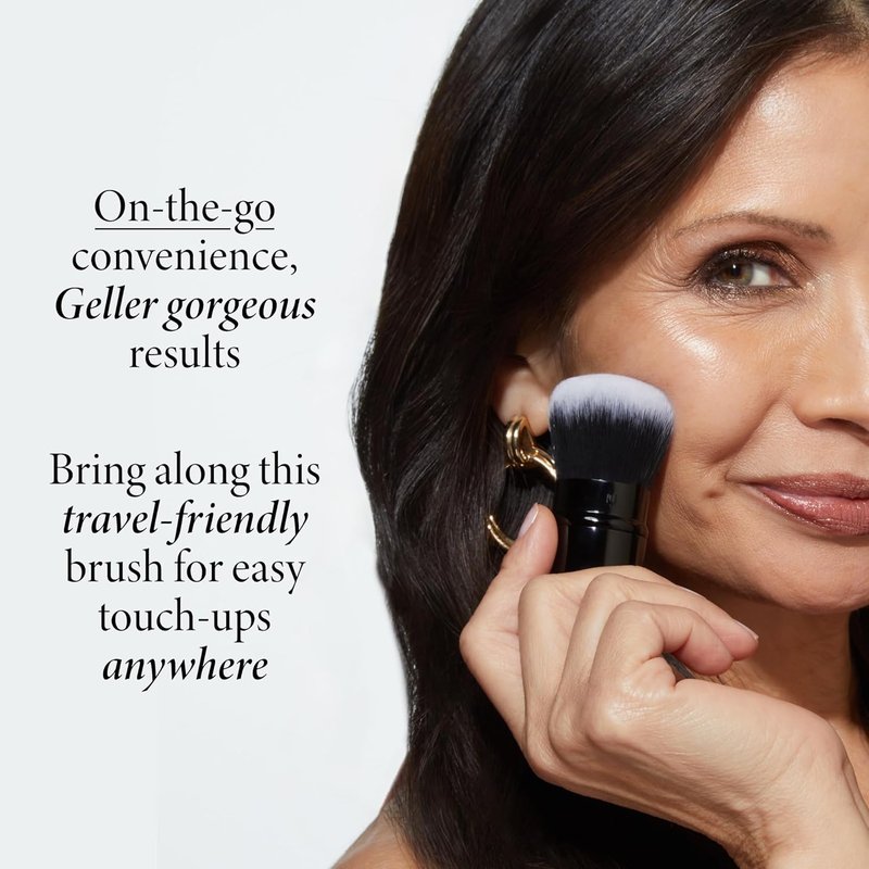 Laura Geller Dual-Ended Blush & Bronzer Brush - Retractable Airbrush Kabuki