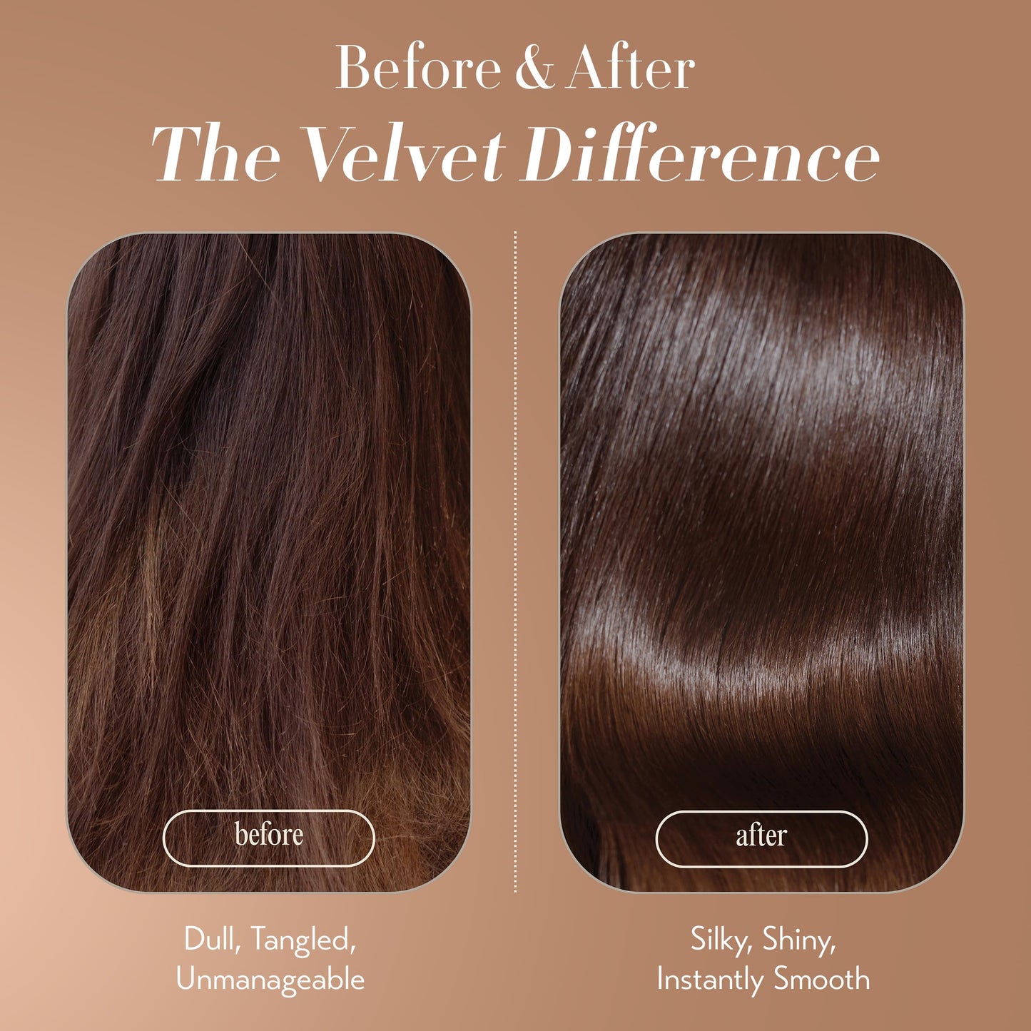 OYA - Velvet Instant Hair Conditioner for Women - Deep Hydrating Treatment for Dry, Damaged, Curly, Color Treated Hair - Moisturizing Keratin Repair for Healthy, Soft, Smooth Hair - 6.76 fl oz