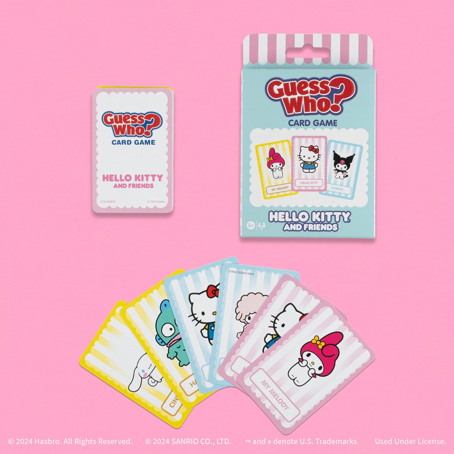 Guess WHO? Card Game: Hello Kitty and Friends, Featuring 20 Characters, My Melody, Kuromi, Badtz-Maru and More, Family Friendly Deduction Game, Officially Licensed Merchandise & Collectible