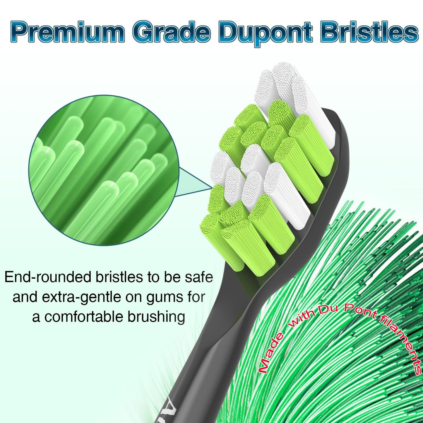 Aoremon Toothbrush Replacement Brush Heads for Philips Sonicare, 10 Count