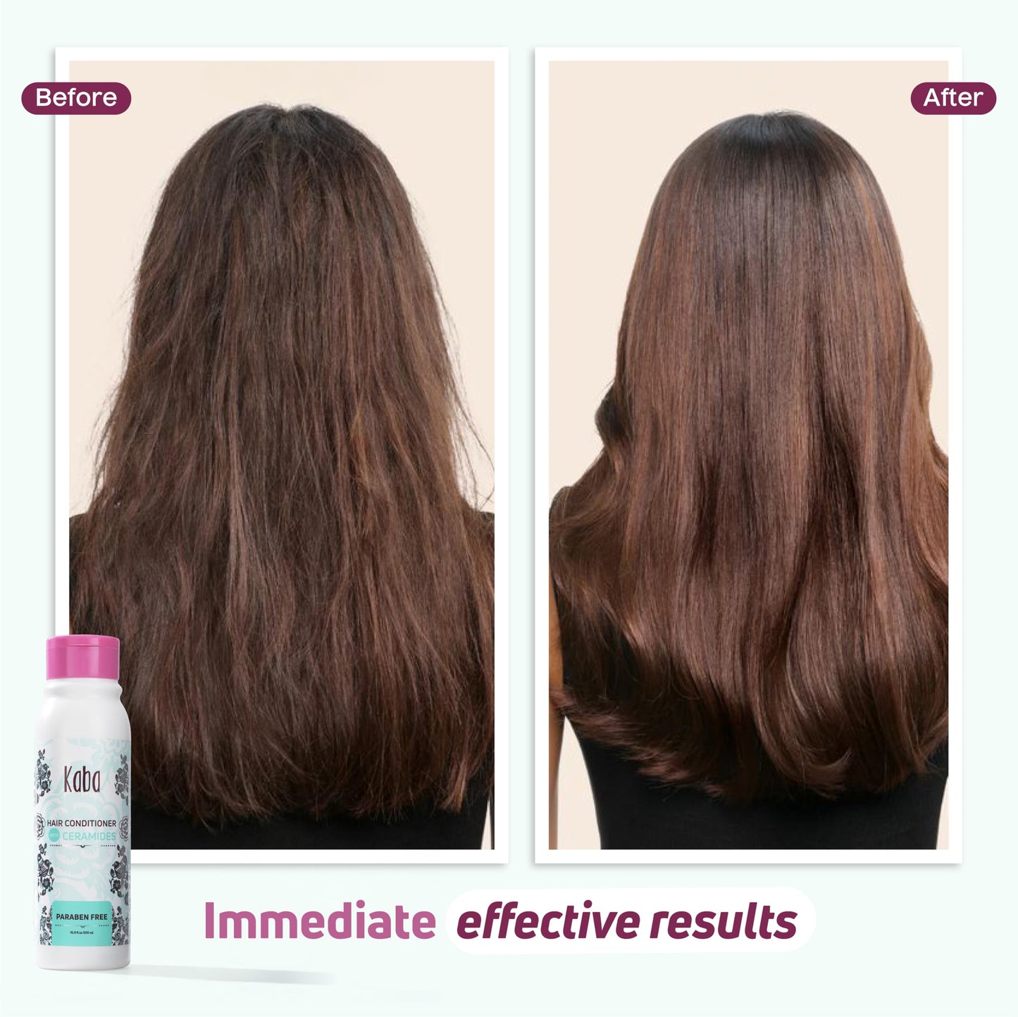 D'Luchi Kaba Ceramide Hair Conditioner For Women | Conditioner For Dry Hair, Damaged and Dehydrated | Repairs Split Ends | Frizz Control | 17oz