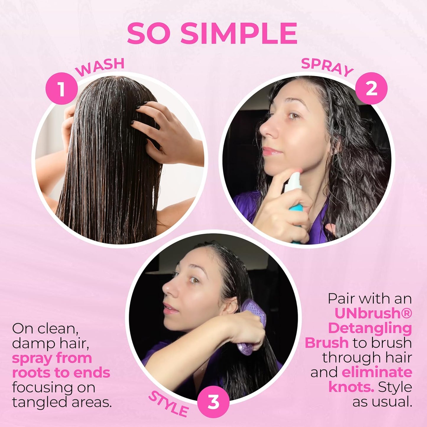 FHI Heat UNbrush & UNwinder Spray | Detangling & Smoothing Hair Treatment