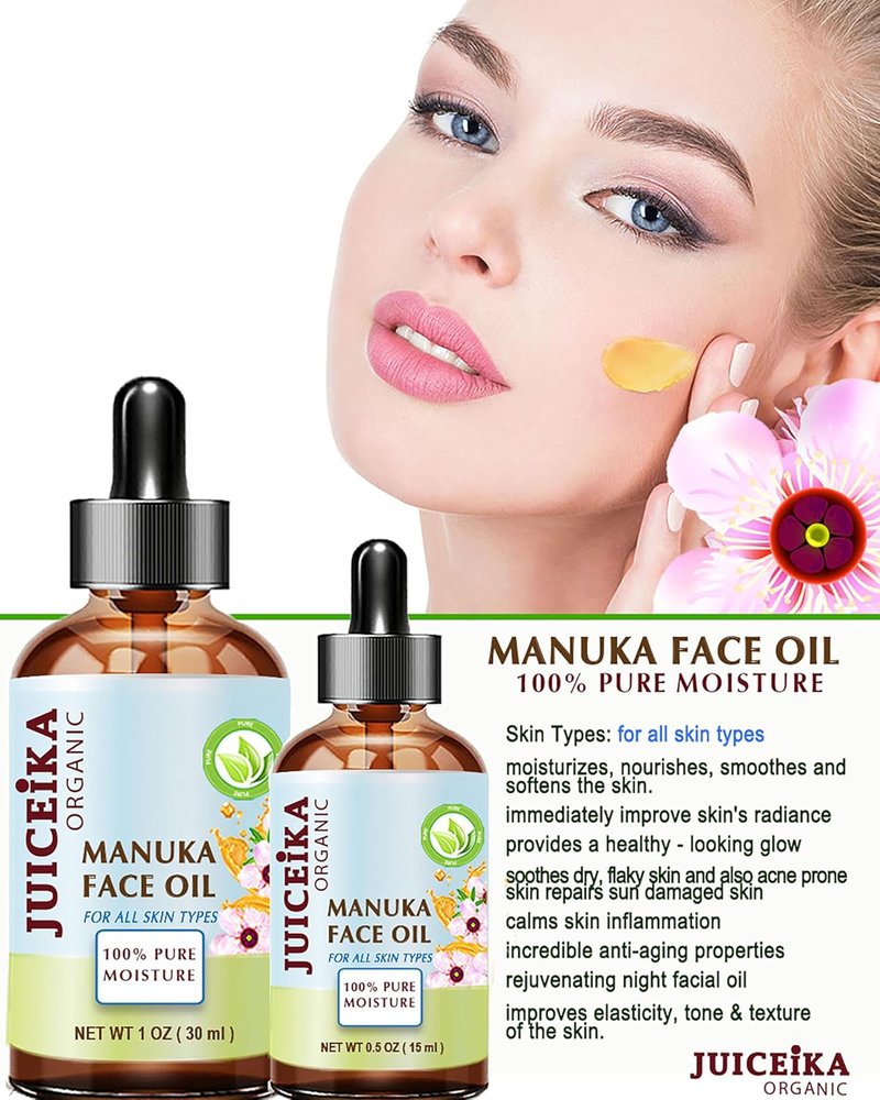 100% Pure Manuka Oil - Anti-Aging Face Moisturizer & Nourishing Oil for Skin, Hair, Lips | 1 Fl Oz (30 ml)
