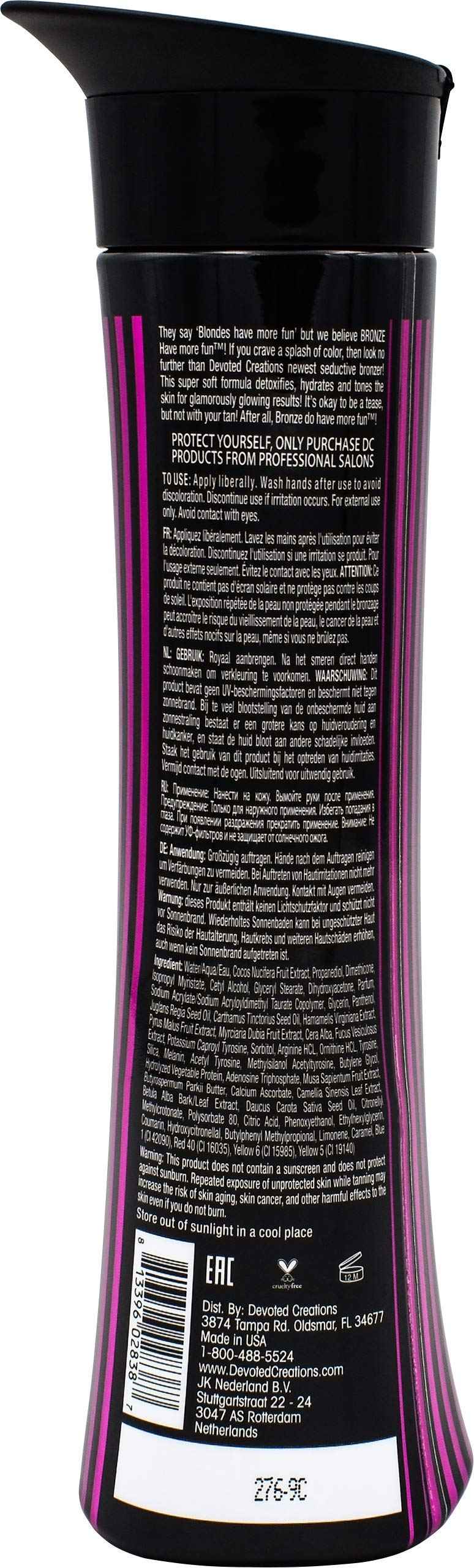 Devoted Creations Bronze Have More Fun Bronzer Tanning Lotion 8.45 oz
