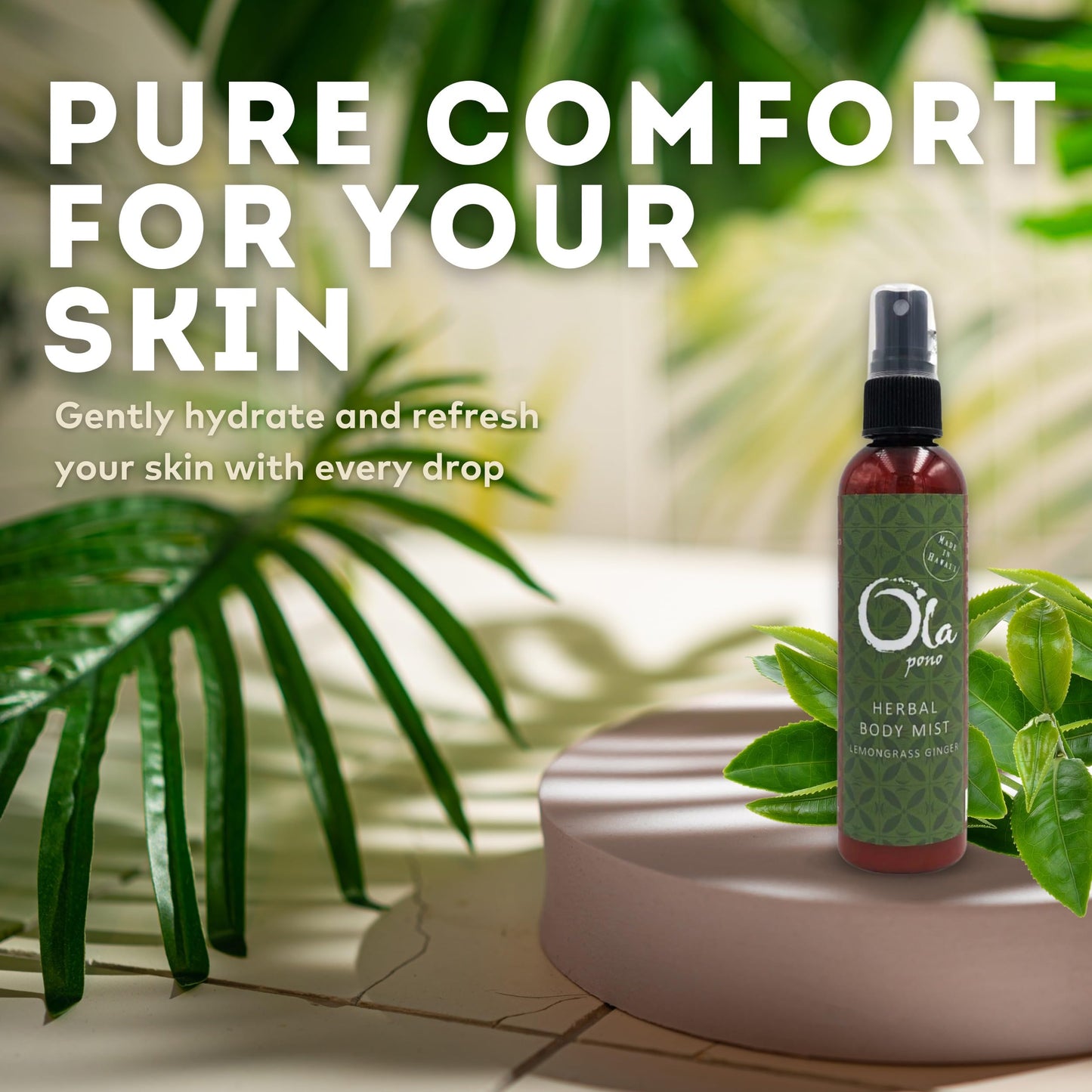 Tropical Apothecary Ola Lemongrass Ginger Hawaiian Herbal Mist - 4 Fl Oz