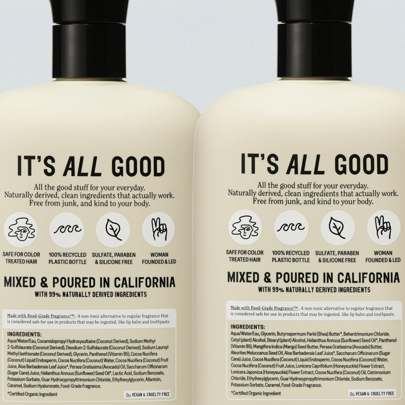 California Naturals Classic Clean Toasted Coconut Shampoo and Conditioner Set, Hair Care for Women & Men, Natural, Vegan, Cruelty, Silicone, Paraben, and Sulfate Free Shampoo, Color Safe, 20 Fl Oz