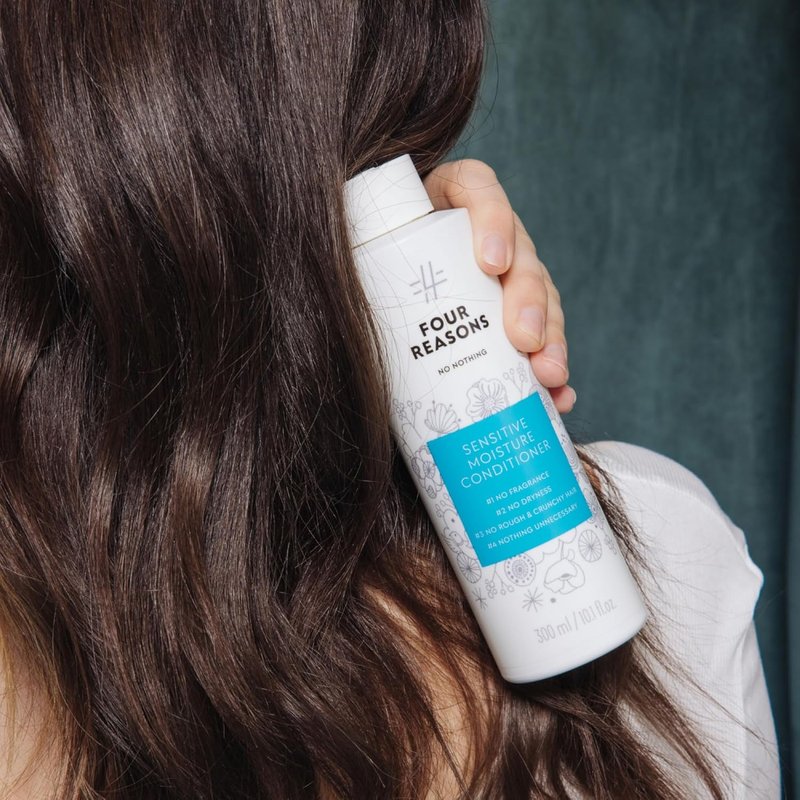 Moisture Conditioner for Dry Hair | Hypoallergenic & Fragrance-Free, 10.15 oz - Vegan Care for Sensitive Scalp
