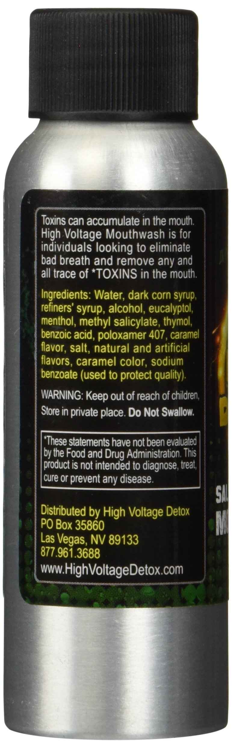 High Voltage Saliva Cleanse Detox Mouthwash - 2 oz.