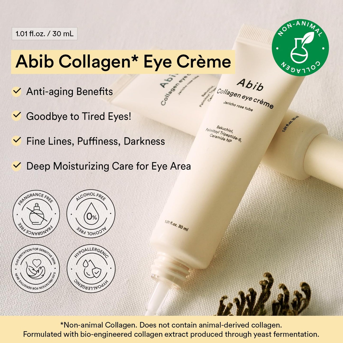 Abib Eye-Deal Eye Care Kit, Eye Patches & Eye Cream Duo, Vegan Collagen Eye Patch, Non-animal Collagen Eye Cream | Puffy Eyes and Dark Circles, Anti-Wrinkle | Gifts for Women (Under Eye Care Duo)