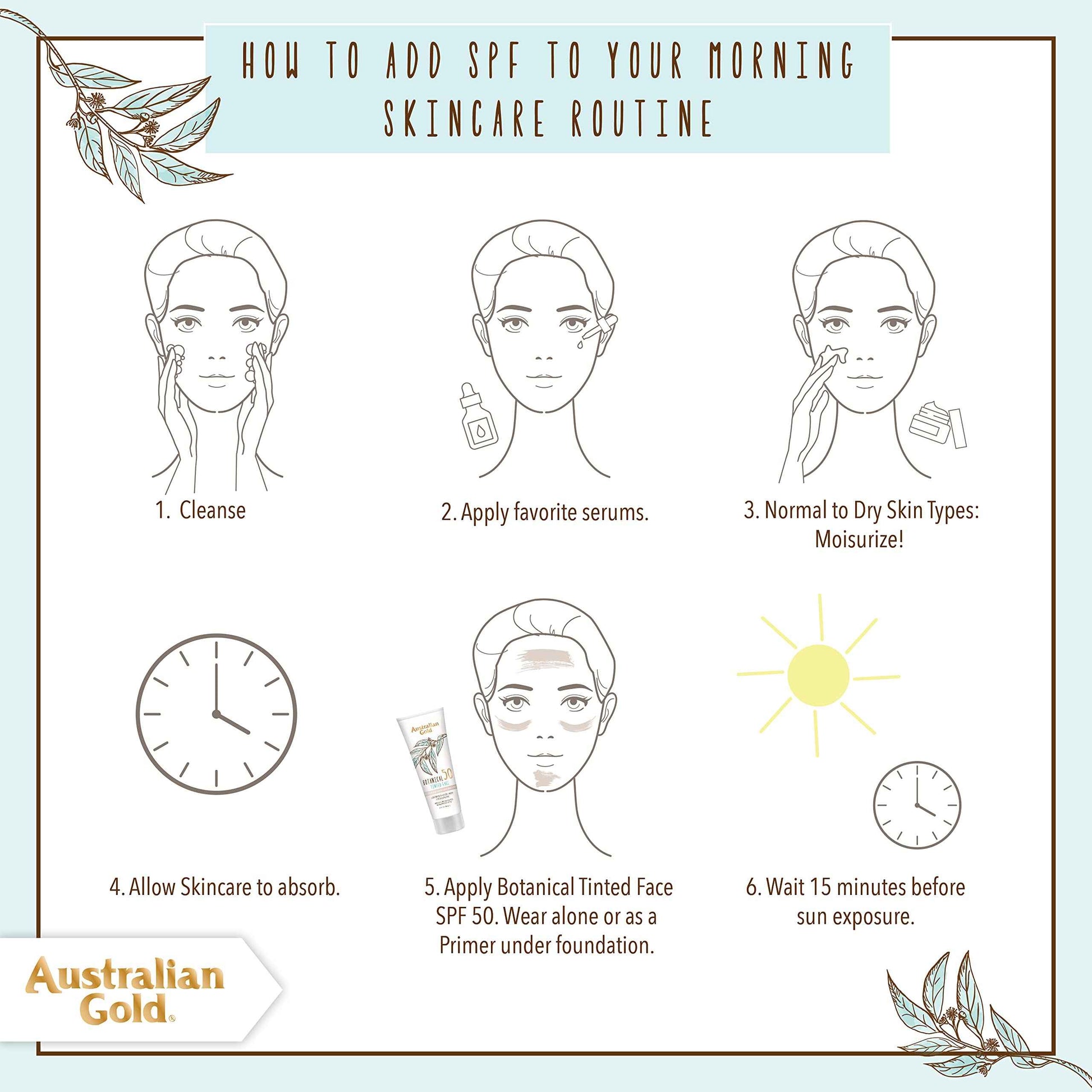 Australian Gold Botanical SPF 50 Tinted Sunscreen for Face, Non-Chemical BB Cream & Mineral Sunscreen,Water-Resistant,Matte Finish,For Sensitive Facial Skin,Rich to Deep Skin Tones, 3 FL Oz, Rich-Deep