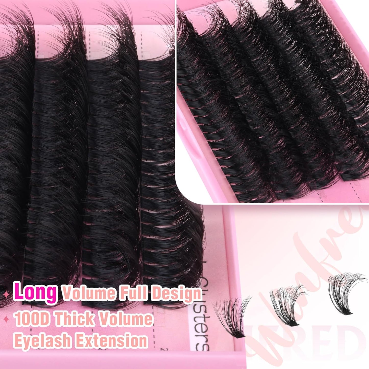 Winifred Bottom Lash Clusters Thick Volume Lower Lash Extension DIY Individual Lashes Bottom Clusters Lashes for Cluster Eyelash Extensions (168pcs)