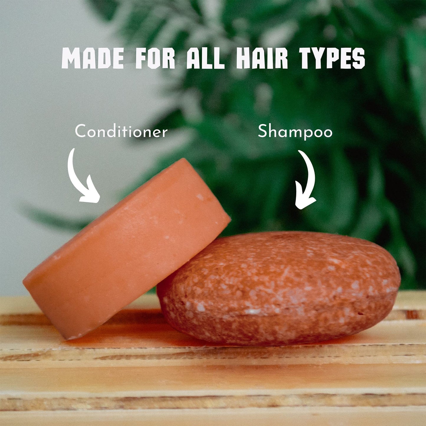 Argan Oil Shampoo and Conditioner Bar Set, with One Extra Shampoo Bar - 100% Vegan And Plastic Free Shampoo And Conditioner - Handmade in The USA. 2x Shampoo and 1x Conditioner.