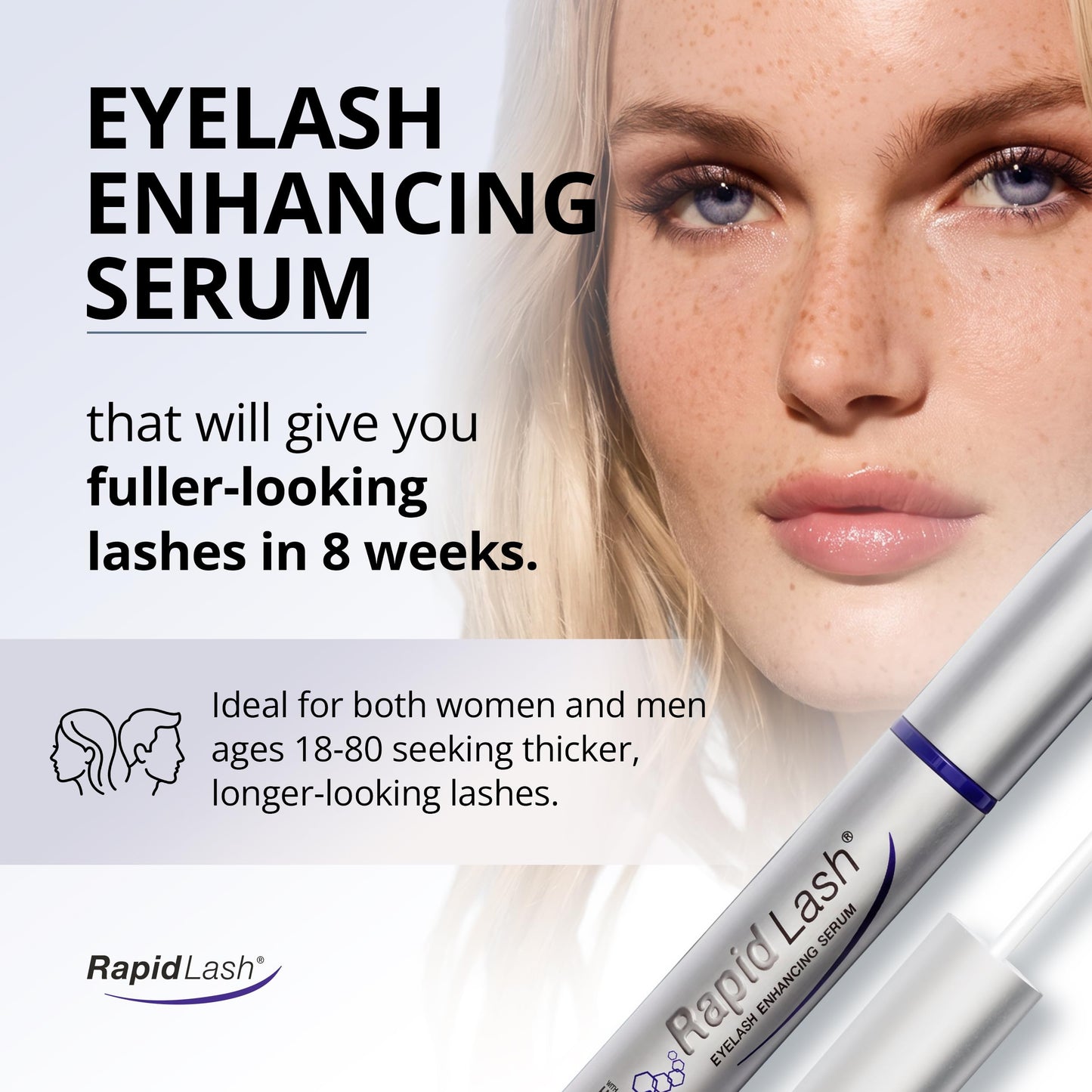RapidLash Eyelash Enhancing Serum - 2 Month Supply, 3mL