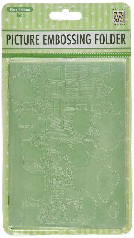 Ecstasy Crafts Nellie's Choice Embossing Folder 4"X6"-Canals