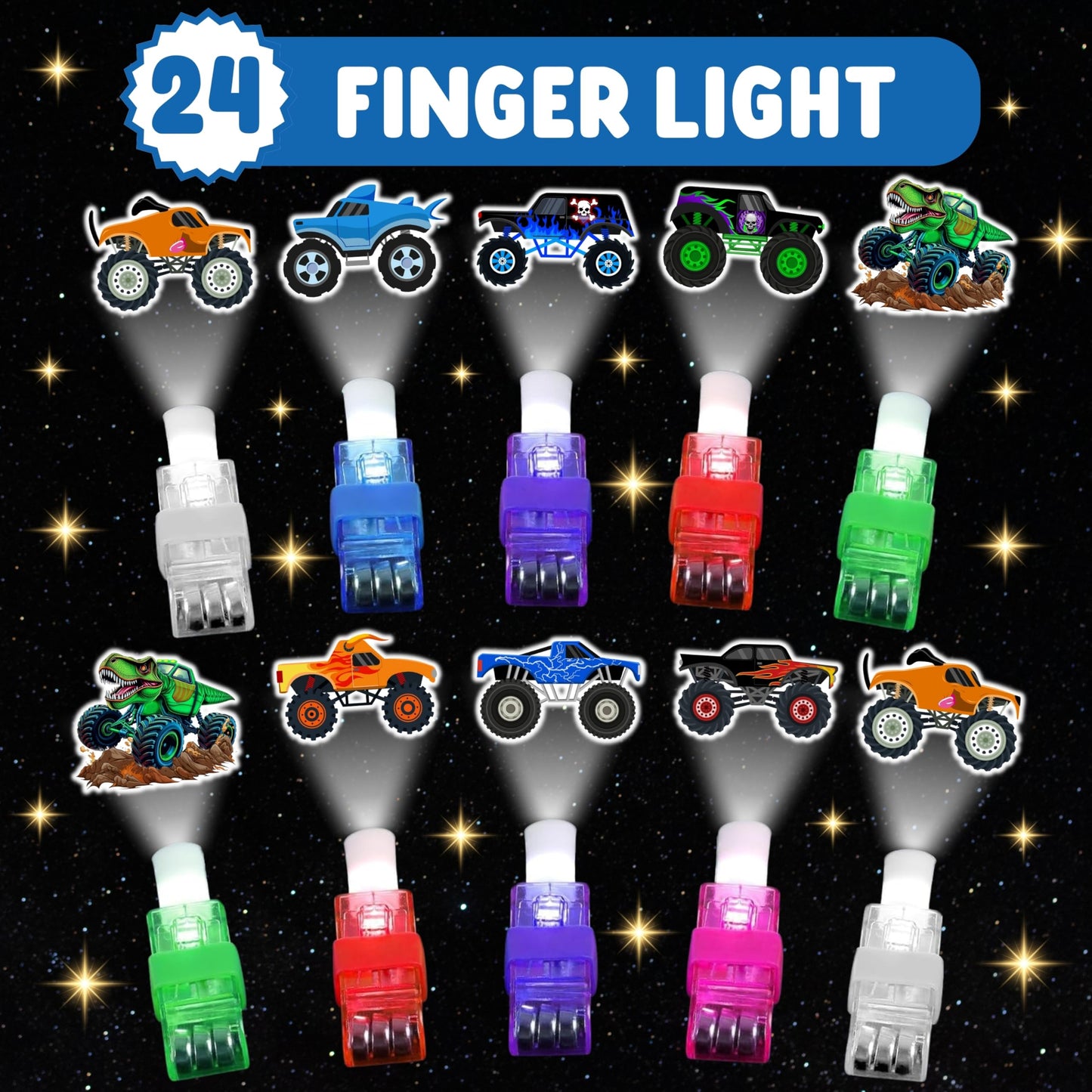 Monster Truck Party Favors, 72 PCS Set
