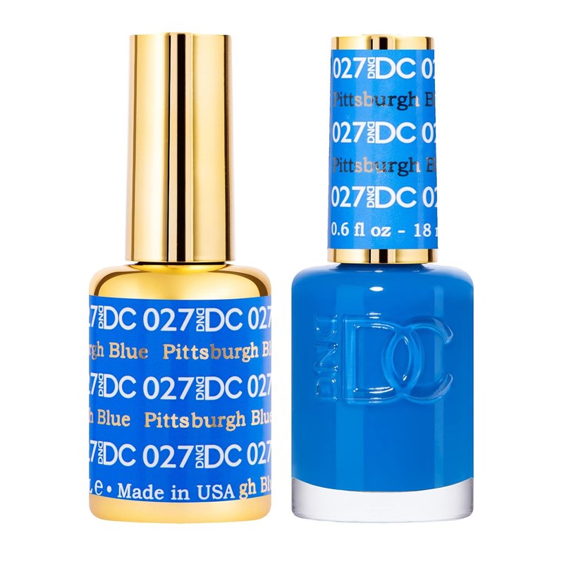 DND DC Gel Polish Set - Blue Collection | UV/LED Chip-Free Nail Lacquer Duo, 0.5 Fl Oz Each
