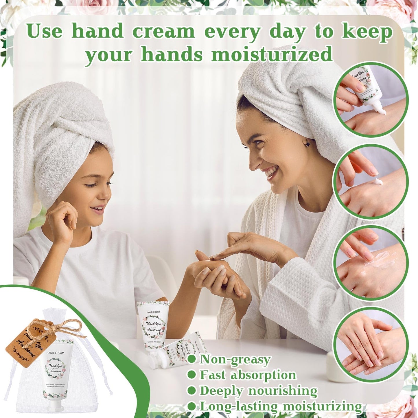 Dansib 48 Sets Employee Appreciation Gifts Thank You Team Gifts Hand Mini Lotion Bulk Inspirational Travel Size Hand Cream for Employee Staff Coworker Team Teacher Party Favors(Classic)