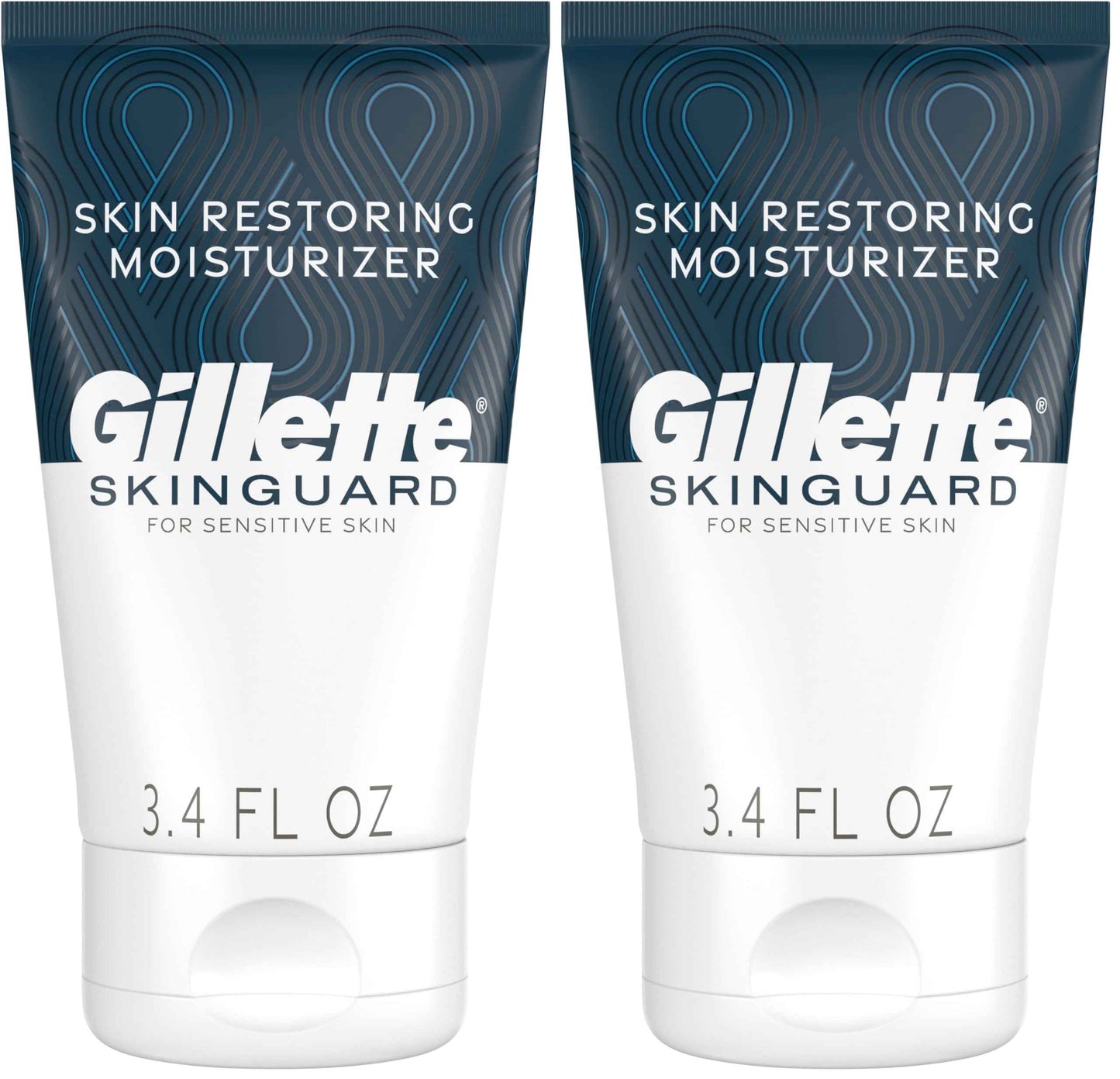 Gillette SkinGuard Face Moisturizer for Men, 3.4 oz Skin Restoring Moisturizer with Shea Butter and Vitamin E (Pack of 2)