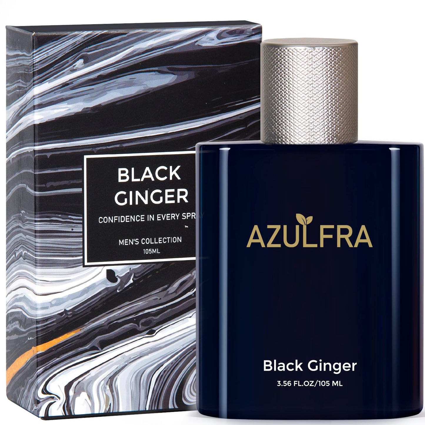 Azulfra Body Spray for Men, Mens Body Refreshing Spray, Notes of Lemon Ginger and Sandalwood, 3.56 Fl.Oz