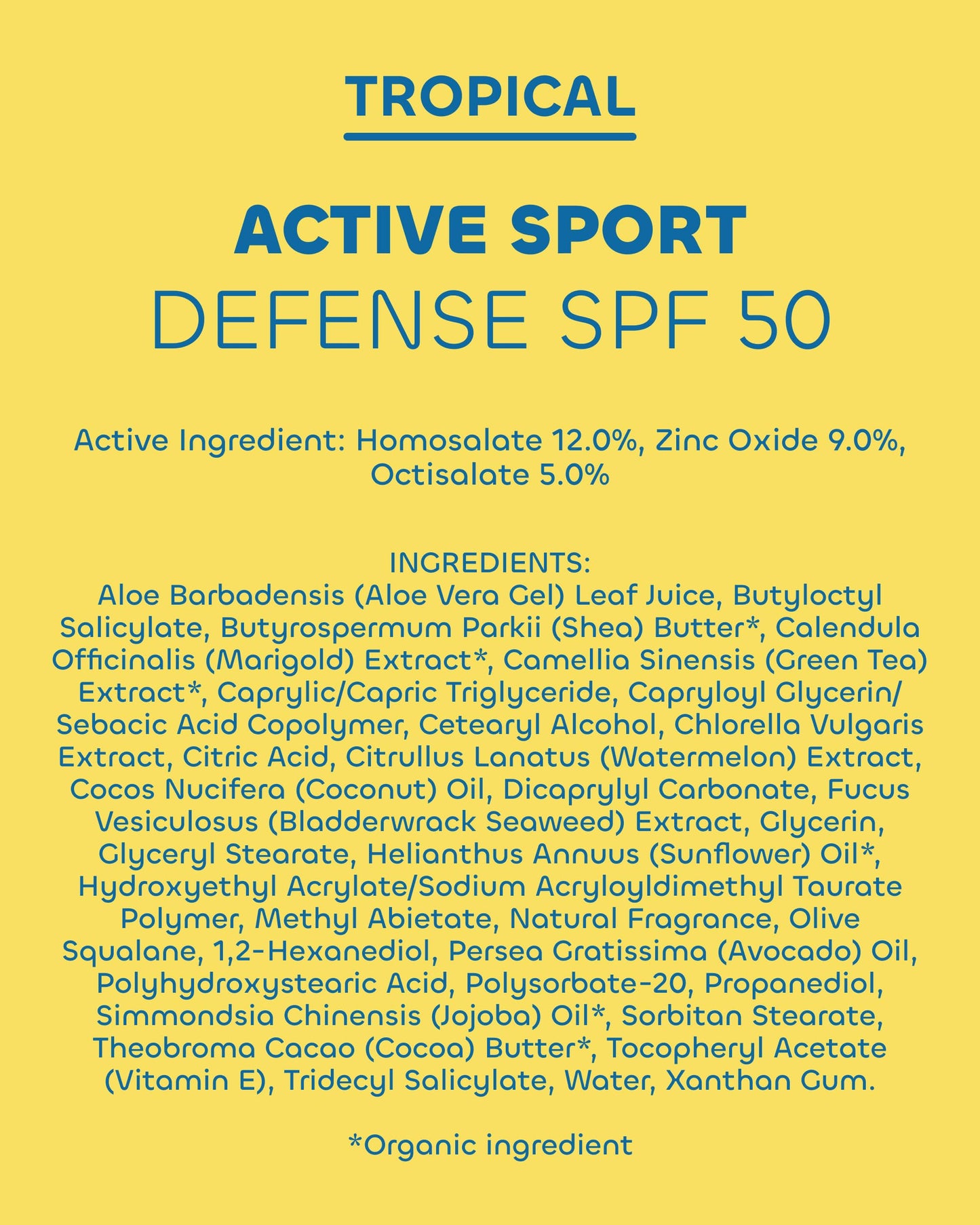 Seaweed Bath Co. Active Sport Defense Cream SPF 50 - Broad Spectrum Hybrid Sunscreen with Zinc Oxide, Aloe & Watermelon - Water Resistant Face and Body Daily Sunblock, 3.4 Ounce (Pack of 2)