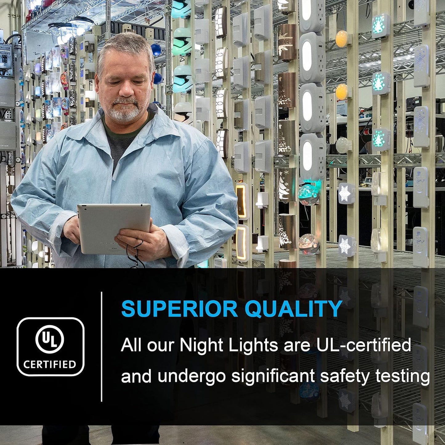 GE SleepLite Jewel LED Night Light, Plug-in, Always on, Amber, UL-Certified, Energy Efficient, Ideal Nightlight for Bedroom, Bathroom, Nursery, Hallway, Kitchen, 11286, 2 Pack