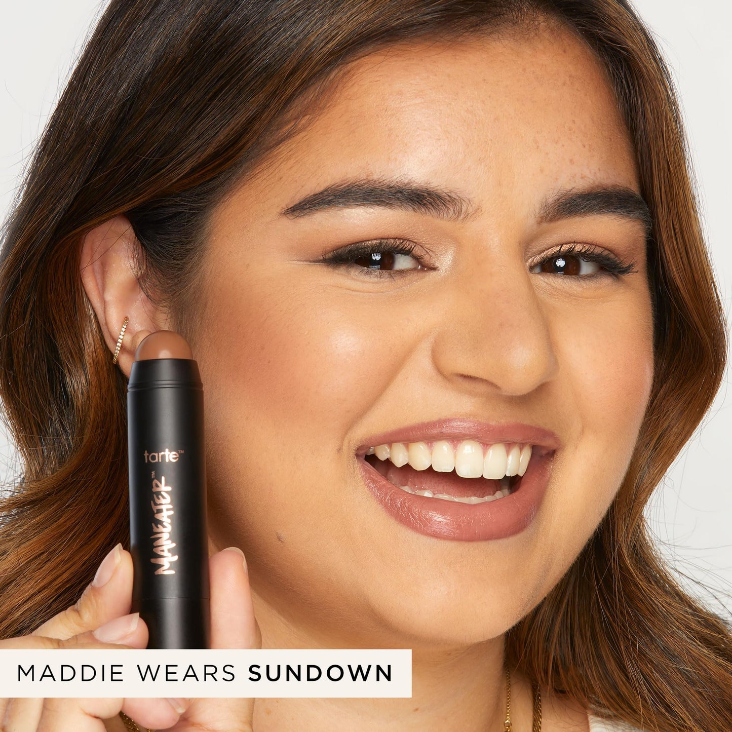 tarte maneater silk stick bronzer – Buildable Lightweight Cream Bronzer, Natural Matte Finish, Vegan & Cruelty-Free, full size, after dark