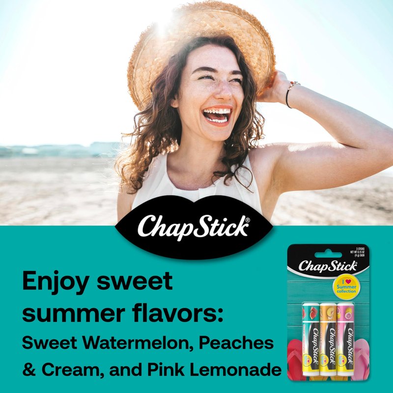 ChapStick Fan Favorites Multi-Pack Flavored Lip Balm Tubes Fan Favs - 0.15 Oz (Box of 6 Packs of 3)