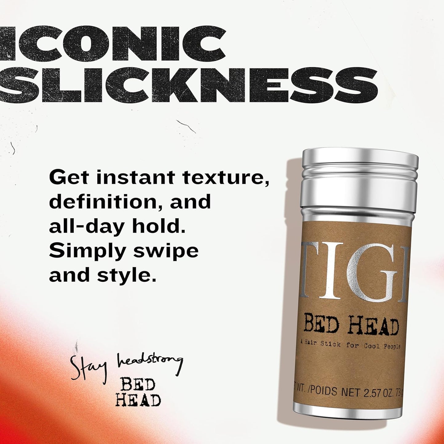Bed Head Hair Wax Stick - Professional Styling Wax for High-Definition Texture & Humidity-Resistant Hold | 2.57 oz