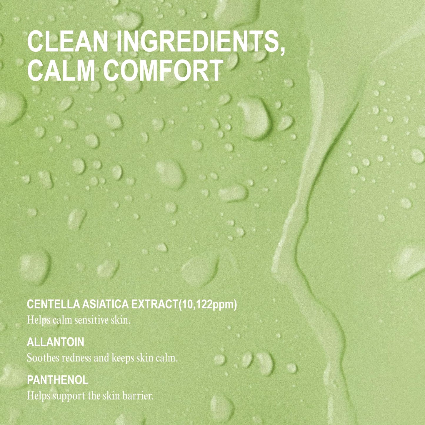 NUNIES Calming Sheet Mask – Korean Soothing Face Mask for Redness & Sensitive Skin | CICA, Allantoin & Panthenol | pH-Balanced | Alcohol-Free, Fragrance-Free, Colorant-Free | 5 Sheets