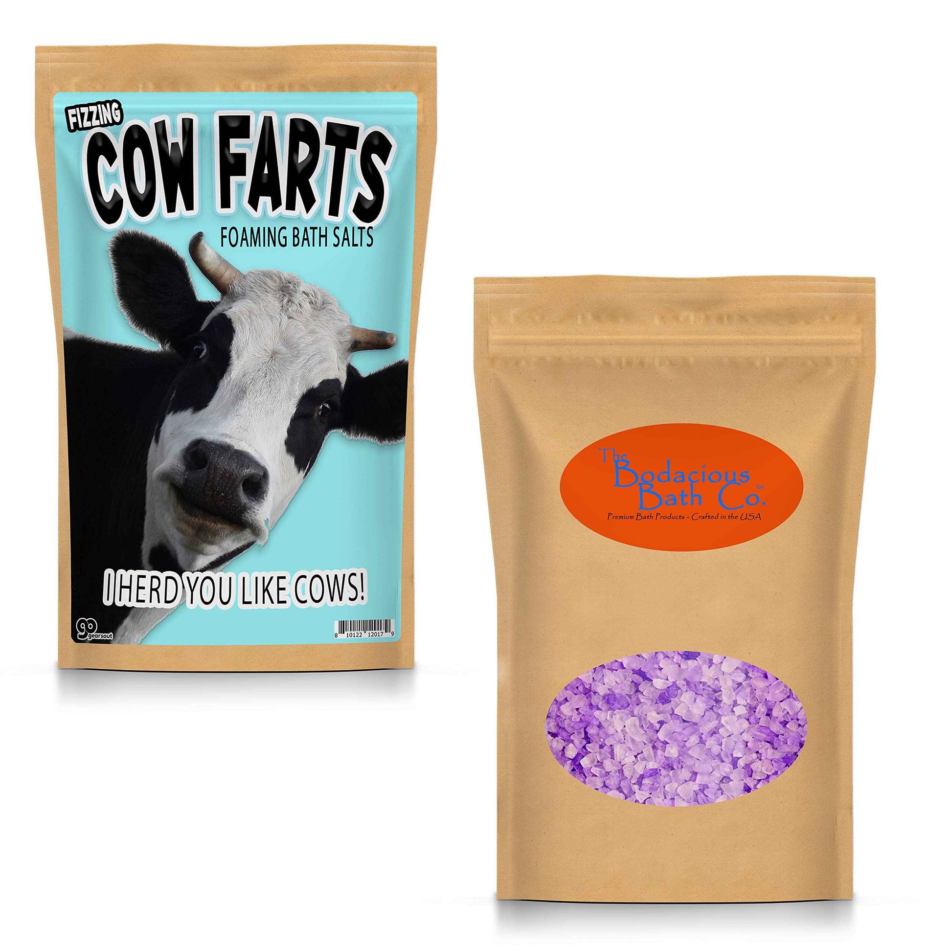 Cow Farts Fizzing Bath Soak - Cow Gifts for Women - Cow Things - Foaming Bath Salt - Cow Gift for Cow Lovers Women - Funny Cow Stuff - Cow Gift Ideas