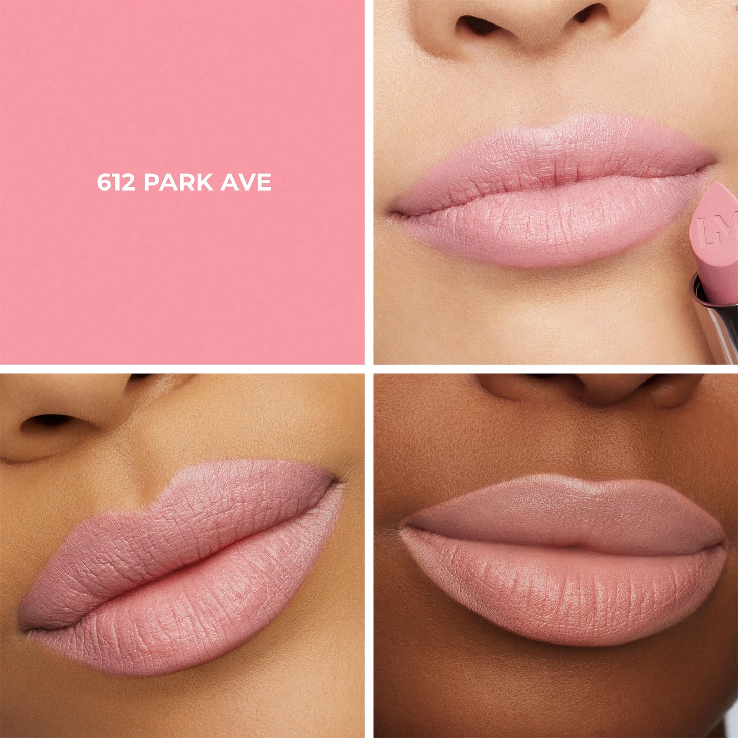 Laura Mercier Caviar Hydra Crème Lipstick, 16HR Hydration and Lip Barrier Repair, All Day Wear, Plumping, Smudge- & Fade-proof, Creamy Satin Finish, Infused with Hyaluronic Acid, 612 Park Ave