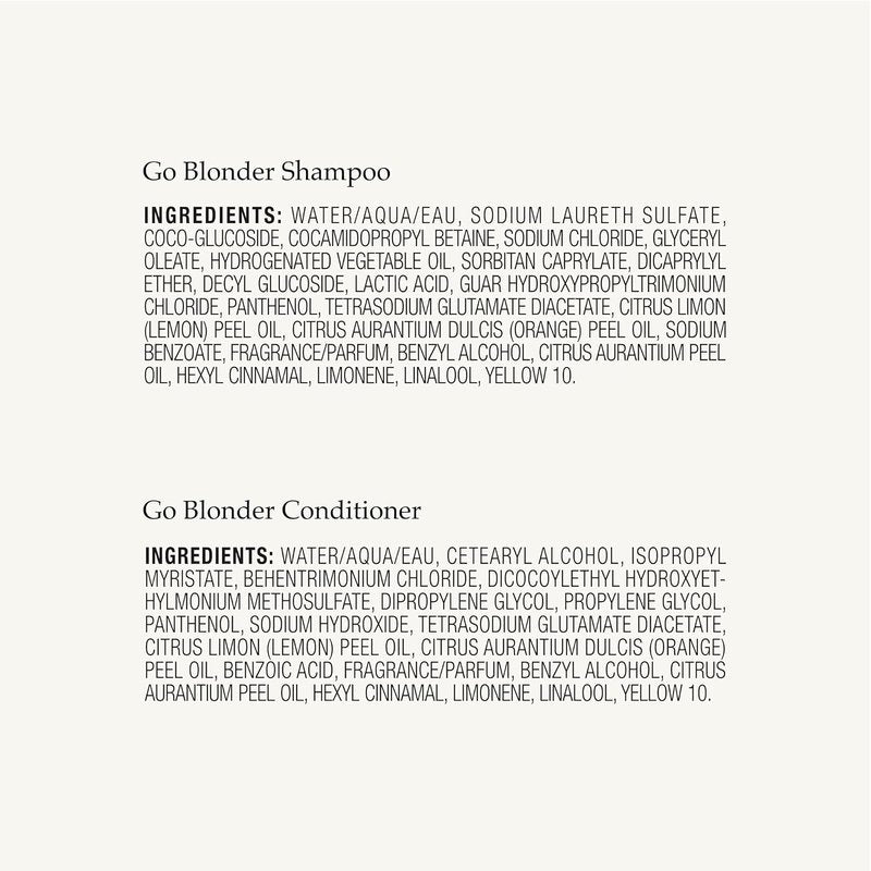 John Frieda Go Blonder Shampoo & Conditioner Set - Gradually Lightens Blonde Hair | 8.3 oz, Pack of 2