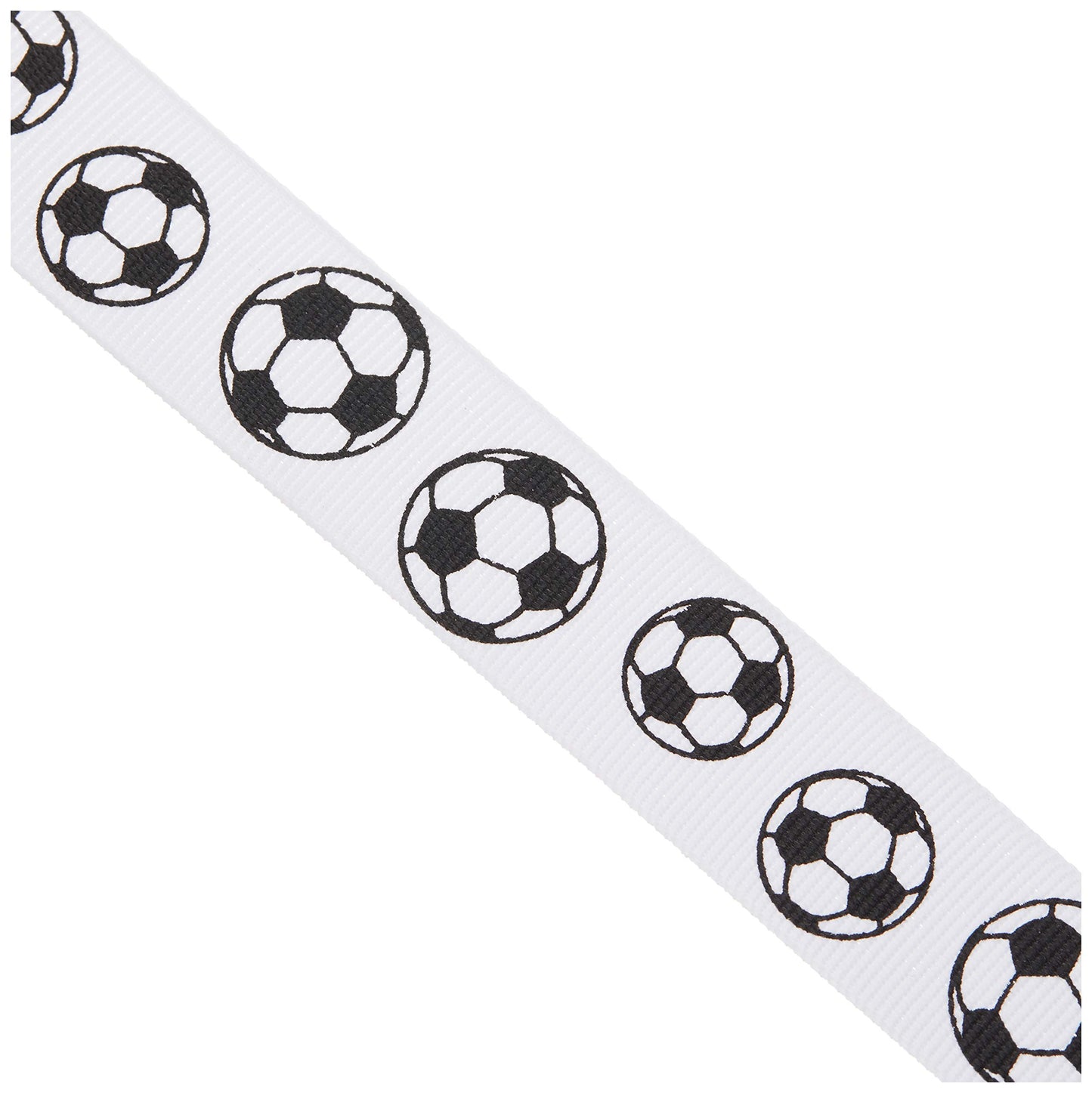 LUV RIBBONS GSO0708-SOC Grosgrain 7/8-Inch Sports Ribbon, 10-Yard, Soccer