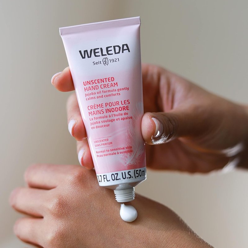 Weleda Unscented Hand Cream - Plant-Rich Moisturizer with Jojoba, Borage & Coconut Oils | 1.7 Fl Oz