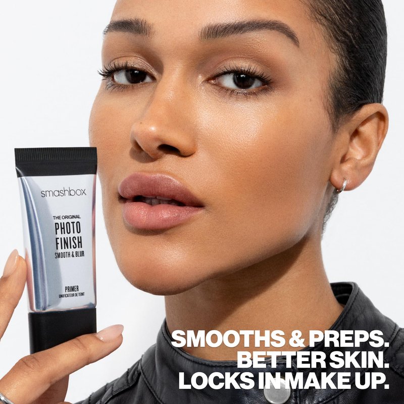 Smashbox The Original Photo Finish Smooth & Blur Makeup Primer | Instantly Smooths and Blurs Fine Lines and Pores | Vitamins A + E, 0.34 Fl Oz