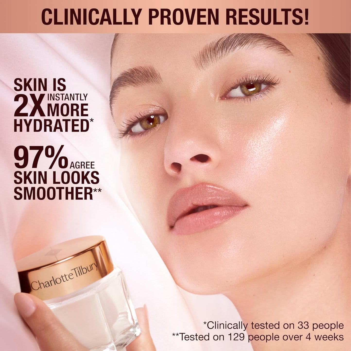 Charlotte Tilbury Magic Cream - Firming & Hydrating Face Moisturizer for Smooth Makeup Base | Vitamins C & E, Peptide Complex, Hyaluronic Acid
