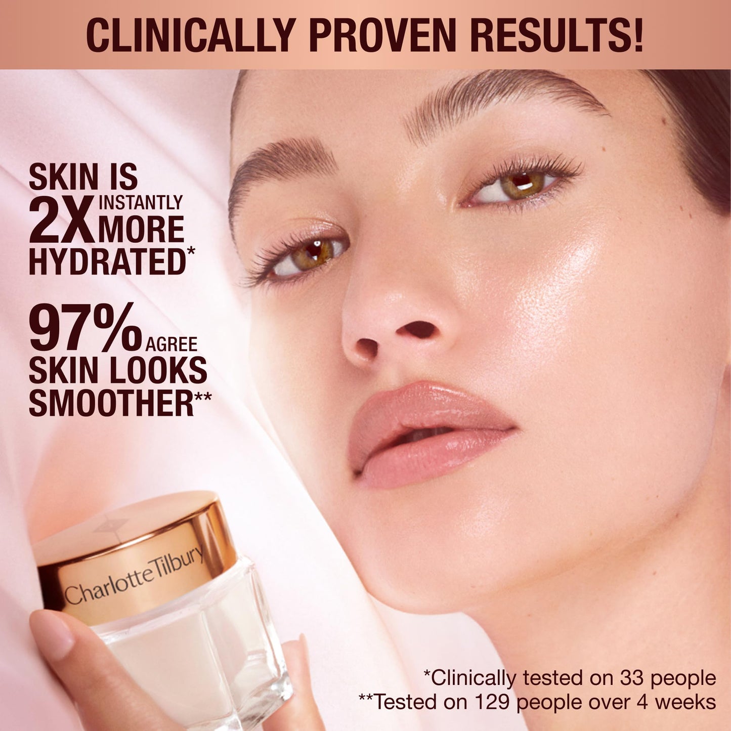 Charlotte Tilbury Magic Cream with Hyaluronic Acid - Hydrating Face Moisturizer for Dry Skin - Anti-Aging Face Cream with Vitamins C & E, Peptides to Smooth & Firm for Perfect Makeup Base (50ml)