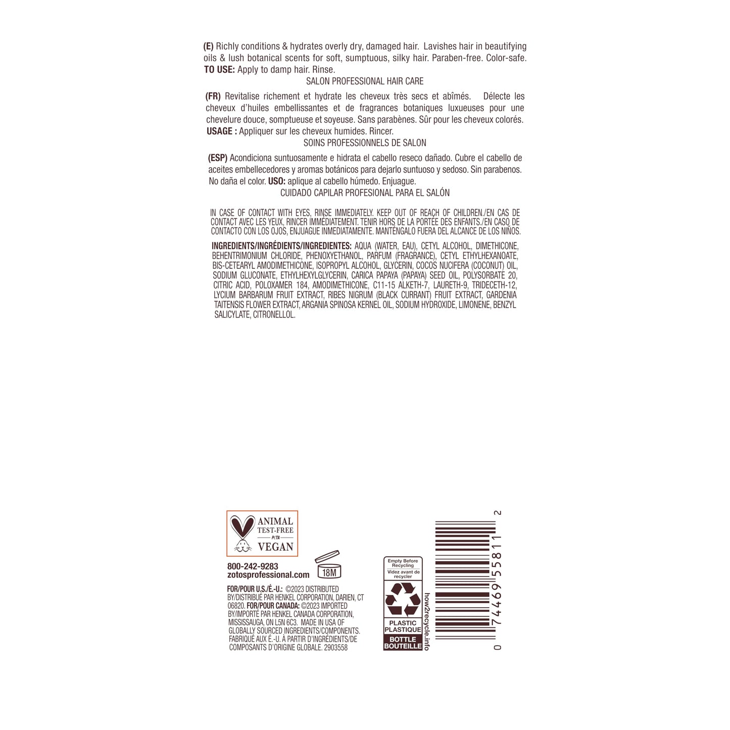 Bain de Terre Coconut Papaya Ultra Hydrating Conditioner, Moisture Quench for Dry, Damaged Hair, with Argan & Monoi Oils, Paraben-Free, Color-Safe, Vegan, 13.5 Fl Oz