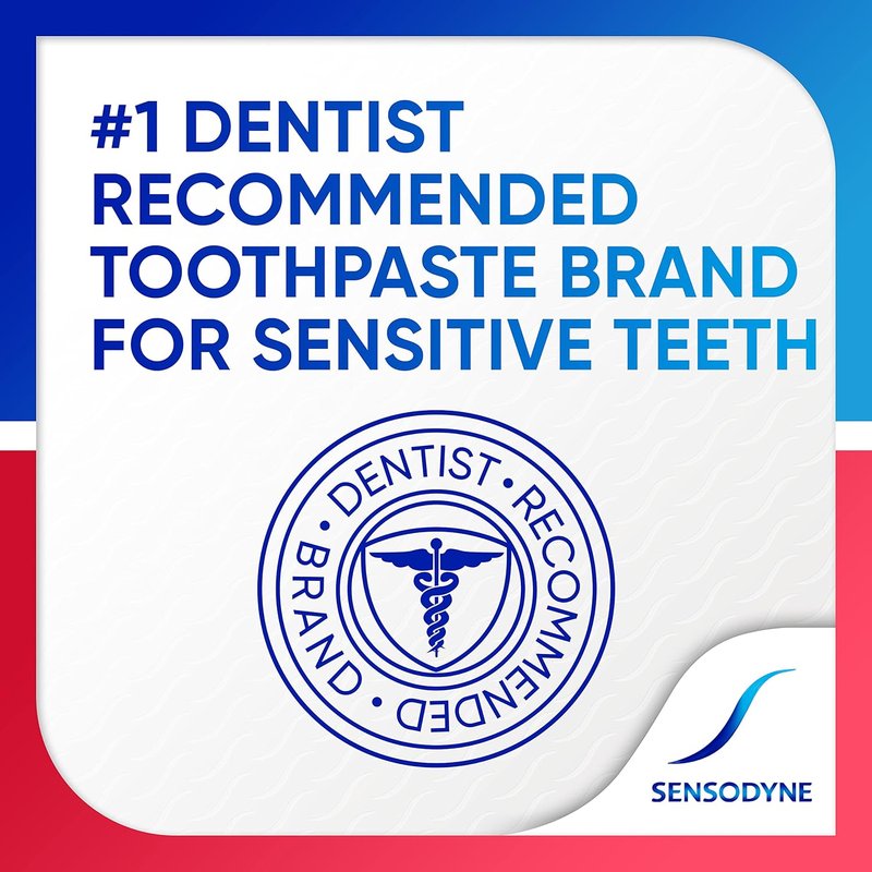 Sensodyne Sensitive Toothpaste for Gingivitis - Gentle Care for Sensitive Teeth | 3.4 oz (Pack of 4)