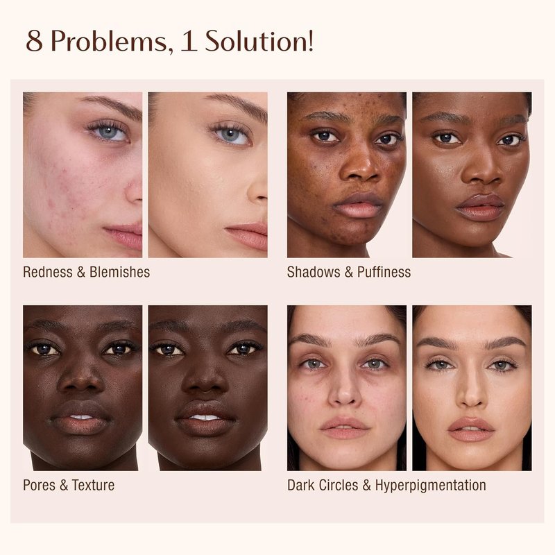 Charlotte Tilbury Airbrush Flawless Blur Concealer - Longwear, Hydrating & Crease-Proof for Dark Circles & Blemishes | Full Coverage, Natural Matte Finish
