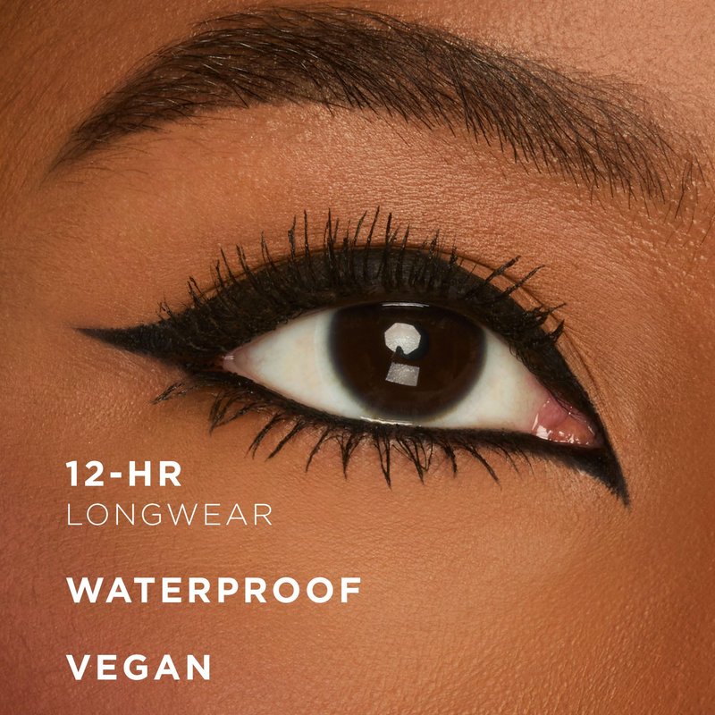 tarte double take eyeliner – 2-in-1 Liquid & Gel Eyeliner for Bold All-Day Wear, Waterproof, Easy to Apply, Vegan, Cruelty-Free, full size, black