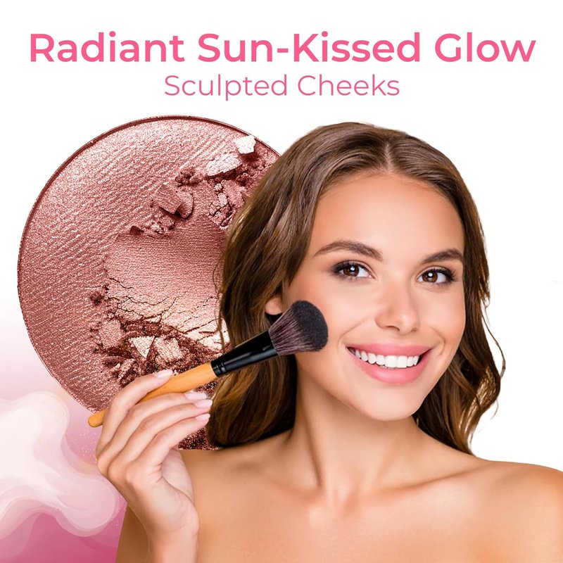 Mineral Makeup Starter Kit - Full Size Foundation, Blush, Bronzer & Setting Powder | 6pc Set in Beige