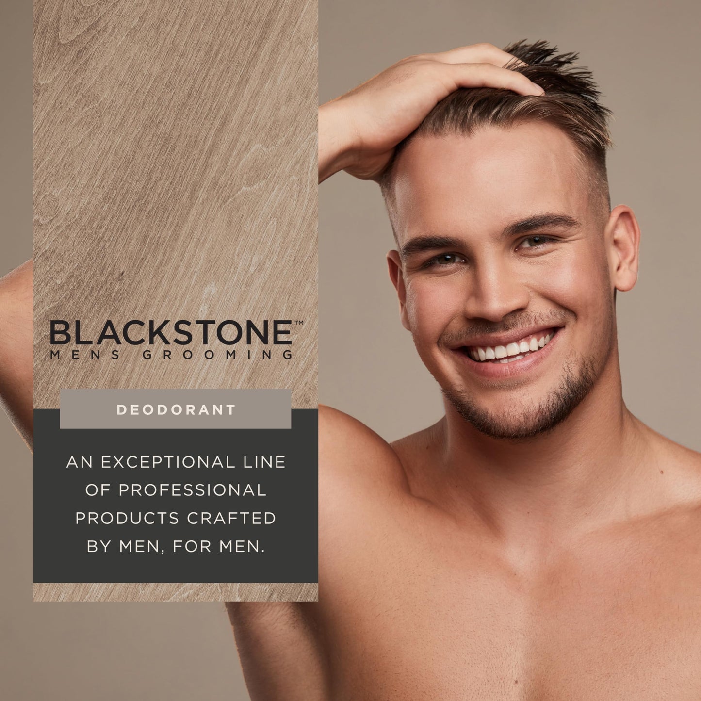 Blackstone Men's Grooming Aluminum-Free Deodorant - All Day Odor Protection | Long Lasting Protection - Sea & Surf (2.82 oz)