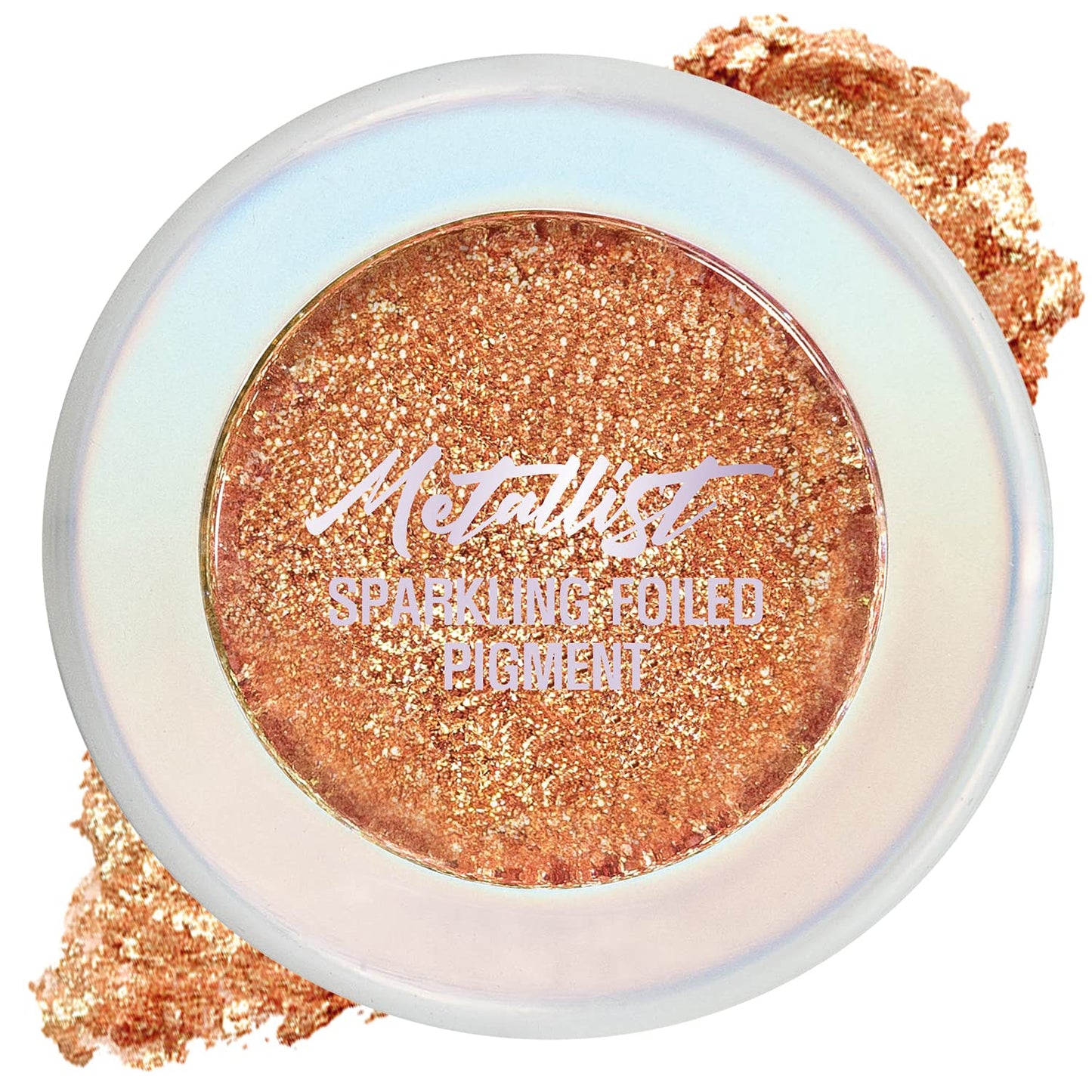 Touch in Sol Metallist Sparkling Foiled Pigment (#1 Cream Peach) - Diamond and Pearl Powders to Create Holographic Look - Dazzling Sparkles Gorgeous Glitter Eye Shadow