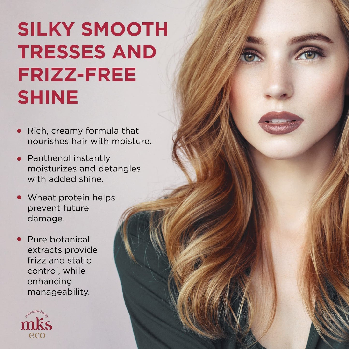 MKS eco Hydrate Conditioner, Original Scent - 25 fl oz - Nourish & Moisturize Hair, Protect Against Breakage - Moroccan Argan Oil, Hemp Seed Oil - Vegan, Cruelty Free